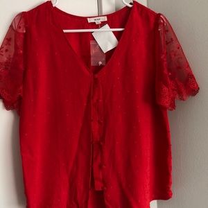 Red blouse